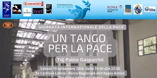 "UN TANGO PER LA PACE" IV Ed.Tdj Pablo Gasparrini 19 sett. Giornata mondiale della Pace