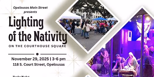 Lighting of the Nativity on the Courthouse Square