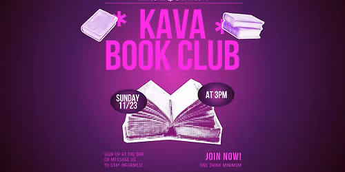 Book Club at Kava!