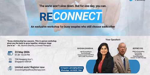 RECONNECT Couples Counselling Workshop