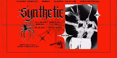 SYNTHETIC - Goth Industrial Dark Wave EBM Party
