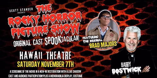 ROCKY HORROR PICTURE SHOW SPOOKTACULAR TOUR