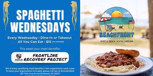 Spaghetti Wednesday ft. Frontline Recovery Project