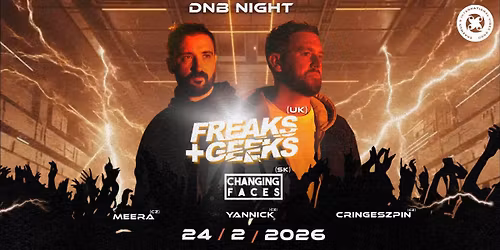 \u2716\ufe0f DnB night - FREAKS & GEAKS LIVE (UK) - 24 th February - Fl\u00e9da club \ud83c\udfa7