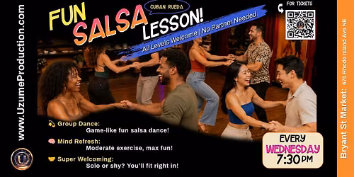 Uzume Salsa Lessons on Wednesdays