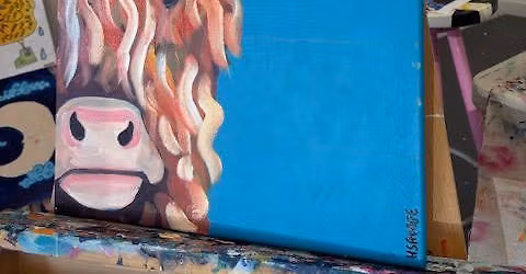 Paint and Sip - Highland Cow