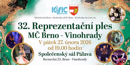 32. Reprezenta\u010dn\u00ed ples m\u011bstsk\u00e9 \u010d\u00e1sti Brno-Vinohrady