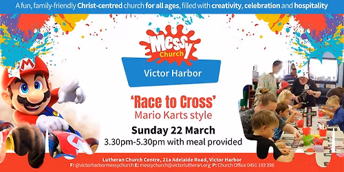 Victor Harbor Messy Church: "Race to Cross" \/ Mario Karts style