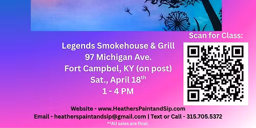 Dandelion Paint Class 