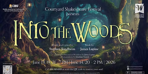 Courtyard Shakespeare Festival presents Into the Woods