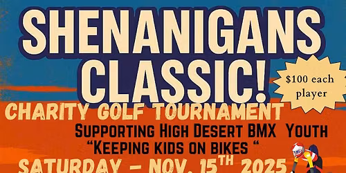 Shenanigan Classic, Charity golf tournament
