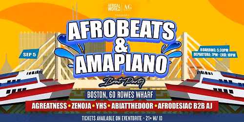 Afrobeats & Amapiano Boat Party