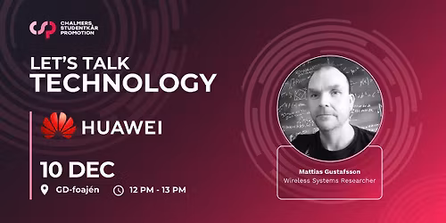 Let\u2019s Talk Technology with Huawei!