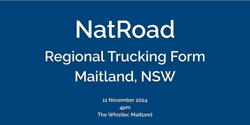 NatRoad Trucking Forum - Maitland - Free Event