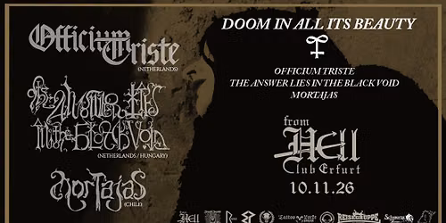Officium Triste, The Answer Lies In The Black Void,  Mortajas