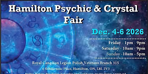 Hamilton Psychic & Crystal Fair