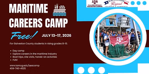 2026 Maritime Careers Camp (8th thru 10th graders)