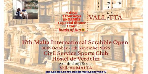 17th Malta International Scrabble Open (MISO17)