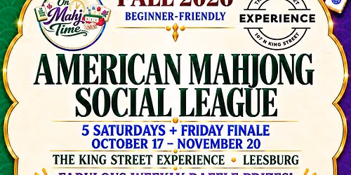 Beginner-Friendly American Mahjong Social League
