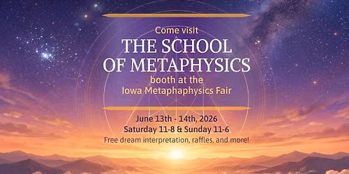 We will be at the Iowa Metaphysical Fair!