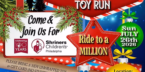 Centurions Xmas in July Toy Run for Shriners!