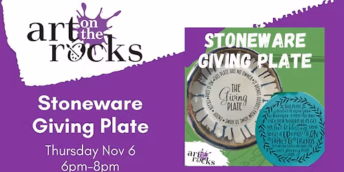 Stoneware Giving Plate!