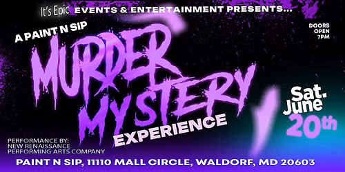 A Paint N Sip M**der Mystery Experience