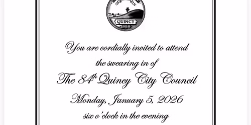 Quincy City Council Swearing in Ceremony