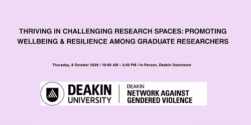 Thriving in challenging research spaces: Promoting Well-being & Resilience