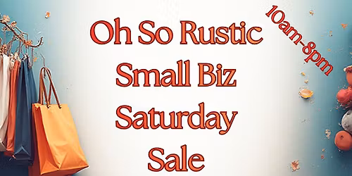 Small Business Saturday Sale