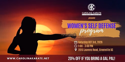Women's Self-Defense Workshop: 3rd Edition 2026