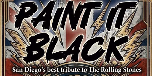 Paint it Black at The Bornemann Theater in San Marcos, CA Friday, August 8th 7-9pm