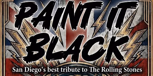 Paint it Black at The Bornemann Theatre in San Marcos, CA Saturday, August 8th 7-9pm