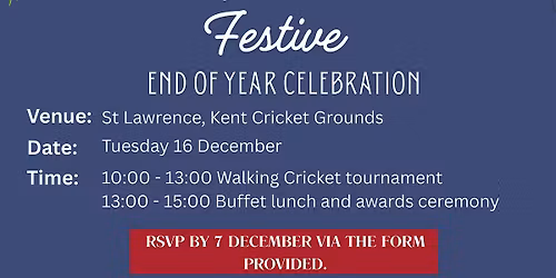 Walking Cricket Festive Party
