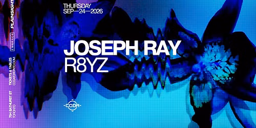 JOSEPH RAY x CODA | September 24th