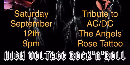Tattooed Angels GOLDEN VINE HOTEL BENDIGO Tribute to AC\/DC The Angels & Rose Tattoo