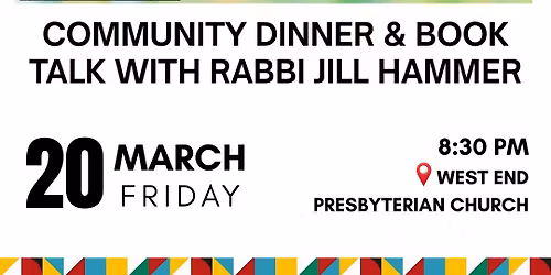 Community Dinner and Book Talk with Rabbi Jill Hammer