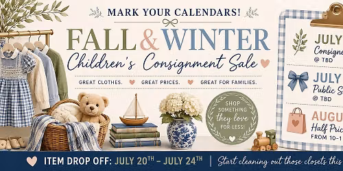 Fall & Winter Children\u2019s Consignment Sale