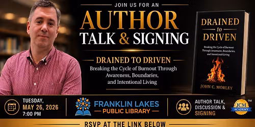 John C. Morley Author Talk & Book Signing