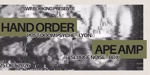 OCCULT HAND ORDER + APE AMP - THE BLACK CAT PUB