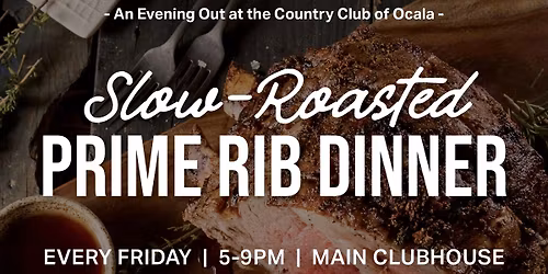 Slow-Roasted Prime Rib Dinner (Member Event)