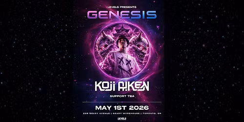 Genesis: Koji Aiken | May 1st @ Geary Warehouse