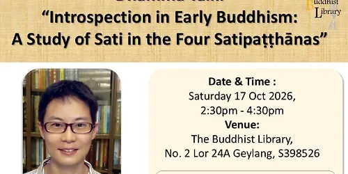 Dhamma Talk by Dr. Jenny Hung
