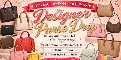 Designer purse drop