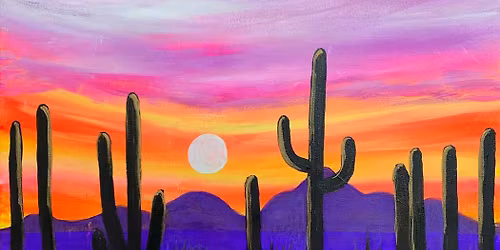 \ud83c\udf35 \u201cPaint and Sip: Southwestern Sunset\u201d