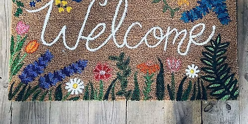 Sip and Paint Your Own Welcome Mat
