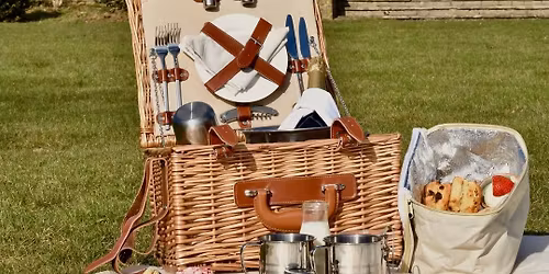 Picnic Afternoon Tea with a Bottle of Silver Reign