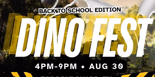 Dino Fest: Back to School \ud83e\udd96\ud83d\udcda