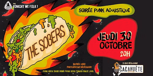 Soir\u00e9e Punk Acoustique THE SOBERS \/ par Tonight We Folk