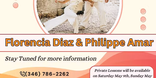 West Coast Swing Workshops & Social with Champion Florencia Diaz & All-Star Philippe Amar!